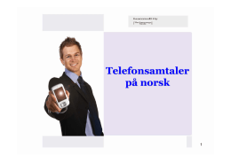 Telefonsamtaler på norsk