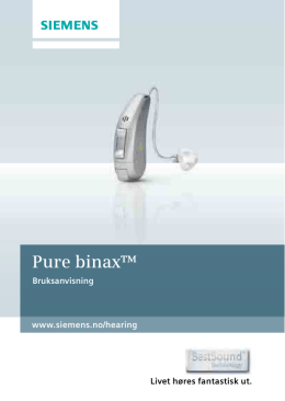 Pure binax, 2 MB - Siemens høreapparater