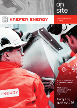 KAEFER ENERGY On Site 2010