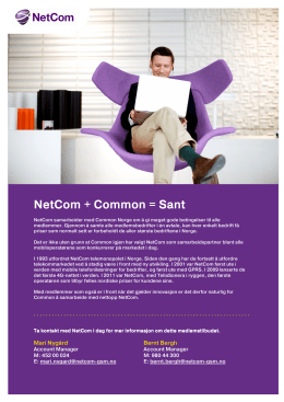 NetCom + Common = Sant