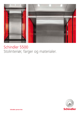 Schindler 5500 - Design (PDF, 1 MB)