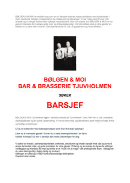 BARSJEF - Bølgen & Moi