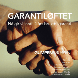 GARANTILØFTET - Gumpengaranti