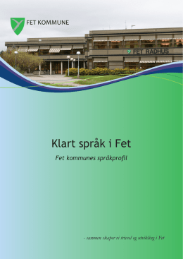 Klart språk - Fet kommune