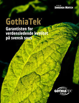 GothiaTek - Swedish Match