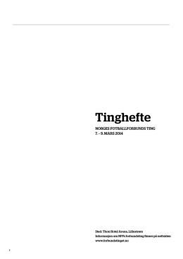 Tinghefte 2014 - Forbundstinget