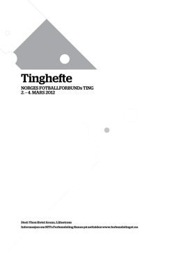 Tinghefte 2012 - Forbundstinget