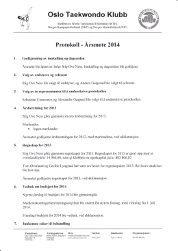 2014 - Protokoll fra årsmøte