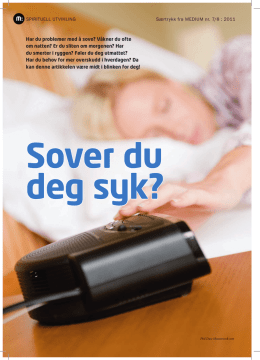 (PDF) – Sover du deg Syk? - Pål