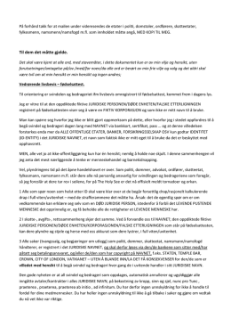 Brev ifm tvangssalg/begjæring om utlegg PDF