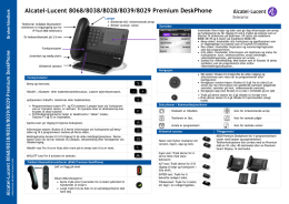 Alcatel-Lucent 8068/8038/8028/8039/8029 Premium
