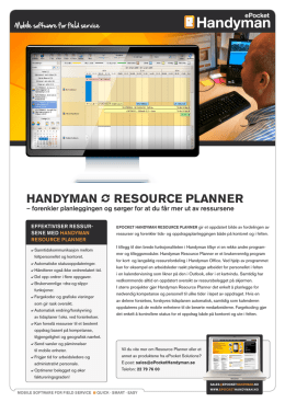 handyman resource planner