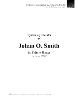 Johan O. Smith - Johan Oscar Smith