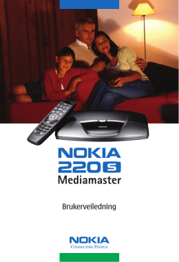 Brukerveiledning Nokia Mediamaster 220S
