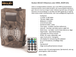 Boskon BG520 Viltkamera uten MMS, 850IR blitz