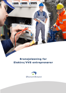 Bransjeløsning for Elektro/VVS entreprenører