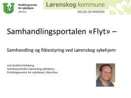 Foredrag - Tromsø Telemedicine Consult
