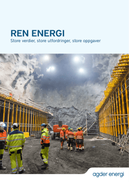Ren energi - publikasjon - Agder Energi