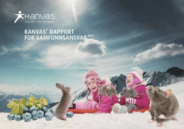 KANVAS` RAPPORT FOR SAMFUNNSANSVAR
