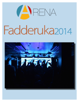 Fadderuka 2014 - Studentsamfunnet på Rena