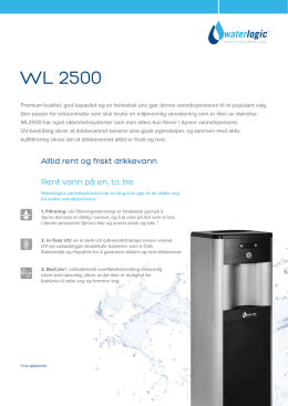 WL2500 brosjyre - Waterlogic Norge AS