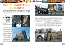 Reisebrev fra Barcelona og Madrid 2013