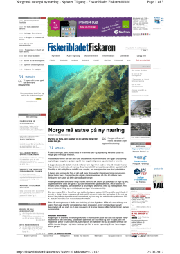 Norge må satse på ny næring, Fiskaren20. juni 2012.pdf