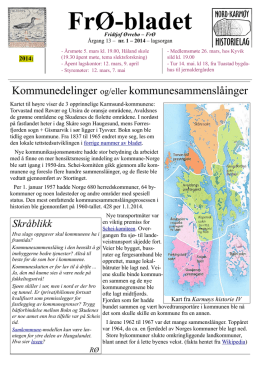 FrØ-bladet - Nord-Karmøy Historielag