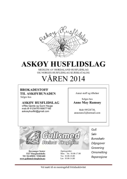 Askøy Husflidslag - Kurskatalog våren 2014.pdf