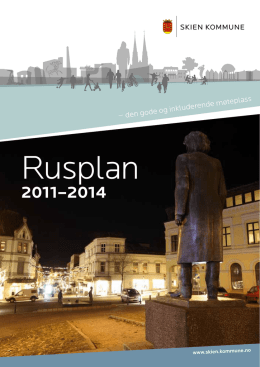 Rusplan 2011 - Skien kommune