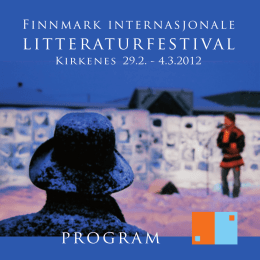 Programmet - Finnmark internasjonale litteraturfestival