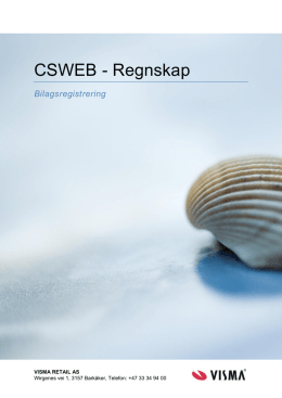 CSWEB - Regnskap - Visma CS-Web