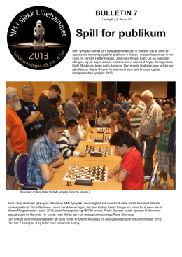 Bulletin 7 - Landsturneringen NM i sjakk 2013