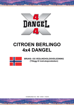 CITROEN BERLINGO 4x4 DANGEL