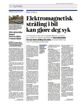 20111128 Aftenbladet Artikkel om Bil og EMF.pdf - El