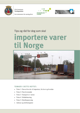 importere varer til Norge