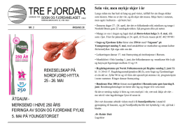 Tre Fjordar nr. 2 - 2013