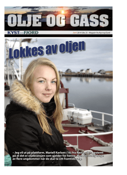 – Jeg vil ut på plattform. Mariell Karlsen (16) fra Røst