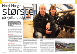 Nord-Norges på kjøttproduksjon