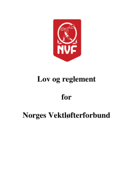 Lov og reglement for NVF 2014