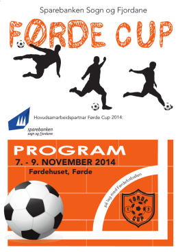 FORDE CUP - Førde Cup 2014