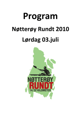 Nøtterøy Rundt 2010 Lørdag 03.juli