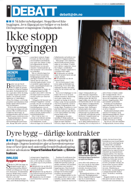Artikkel i DN 31 oktober 2013v2 - Advokatfirmaet Berngaard / Sandbek
