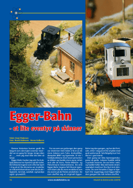 et lite eventyr på skinner - Egger-Bahn