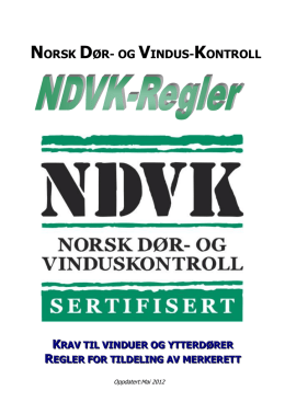 Norsk Dør- og VindusKontroll
