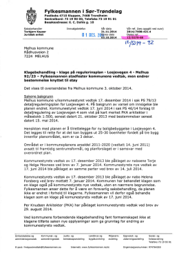 Fylkesmannen i Sør-Trøndelag 0 1 DES. 20pjg