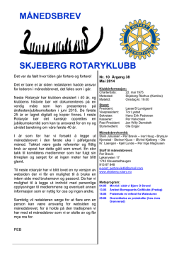 Mai - Skjeberg Rotaryklubbs