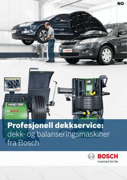 Profesjonell dekkservice: dekk- og balanseringsmaskiner fra Bosch