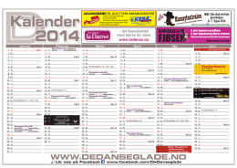 Kalender 2014 - De Danseglade