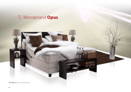 14 Wonderland Opus 703 regulerbar seng